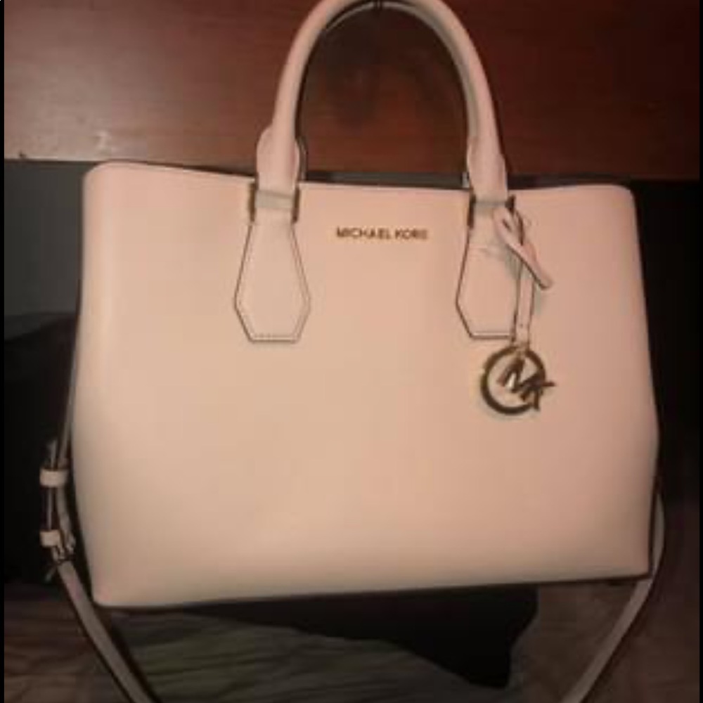 Michael Kors large blush tote with padded middle